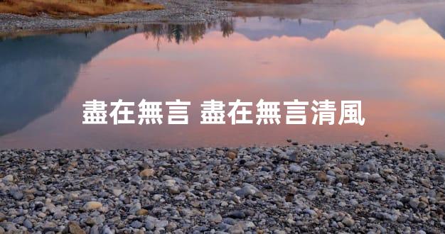 盡在無言 盡在無言清風